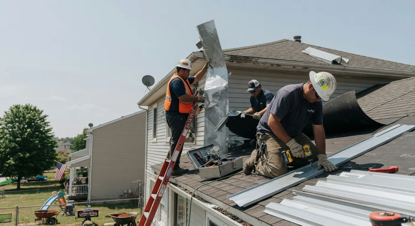 Storm Damage Metal Roof Repair in Rentz, GA